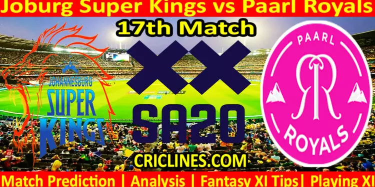Today Match Prediction-JSK vs PR-SA20 T20 2024-Dream11-17th Match-Who Will Win