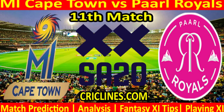 Today Match Prediction-MICT vs PR-SA20 T20 2024-Dream11-11th Match-Who Will Win