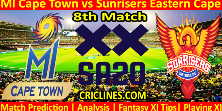 Today Match Prediction-MICT vs SEC-SA20 T20 2024-Dream11-8th Match-Who Will Win
