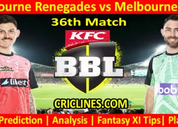 Today Match Prediction-MLR vs MLS-Dream11-BBL T20 2023-24-36th Match-Who Will Win