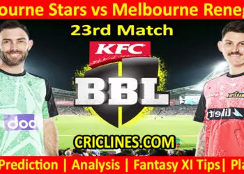 Today Match Prediction-MLS vs MLR-Dream11-BBL T20 2023-24-23rd Match-Who Will Win