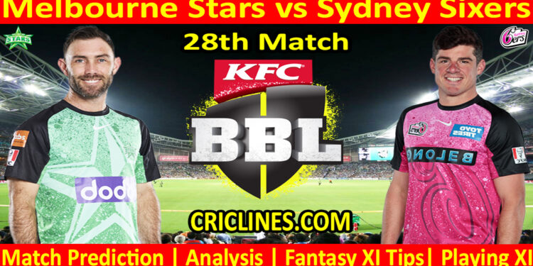 Today Match Prediction-MLS vs SYS-Dream11-BBL T20 2023-24-28th Match-Who Will Win
