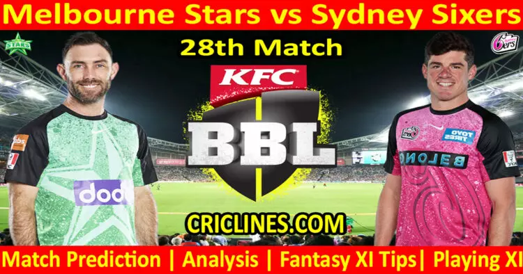 Today Match Prediction-MLS vs SYS-Dream11-BBL T20 2023-24-28th Match-Who Will Win