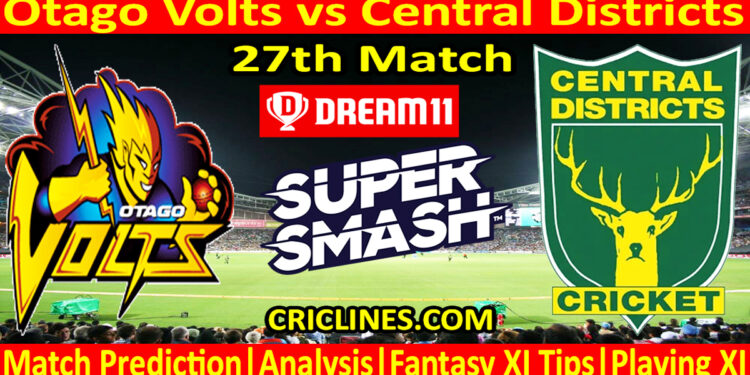 Today Match Prediction-OV vs CD-Dream11-Super Smash T20 2023-24-27th Match-Who Will Win
