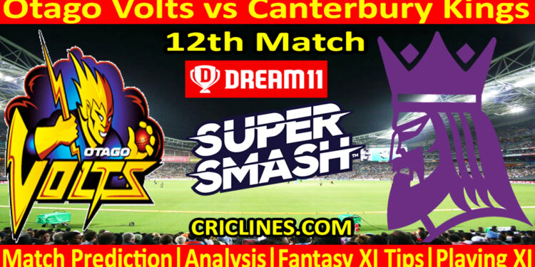 Today Match Prediction-OV vs CK-Dream11-Super Smash T20 2023-24-12th Match-Who Will Win