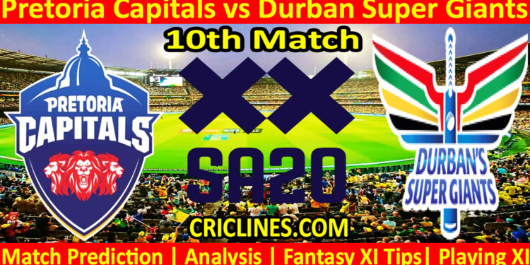 Today Match Prediction-PC vs DSG-SA20 T20 2024-Dream11-10th Match-Who Will Win