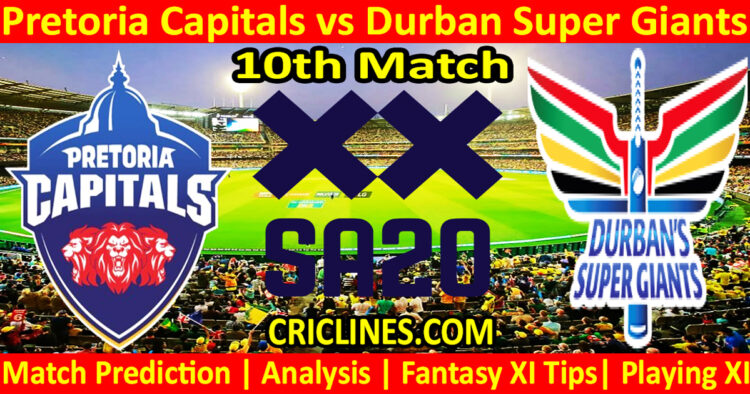 Today Match Prediction-PC vs DSG-SA20 T20 2024-Dream11-10th Match-Who Will Win