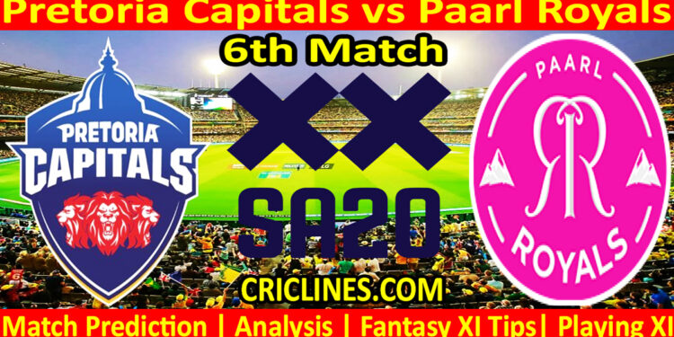 Today Match Prediction-PC vs PR-SA20 T20 2024-Dream11-6th Match-Who Will Win
