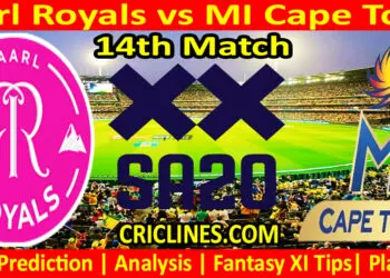 Today Match Prediction-PR vs MICT-SA20 T20 2024-Dream11-14th Match-Who Will Win