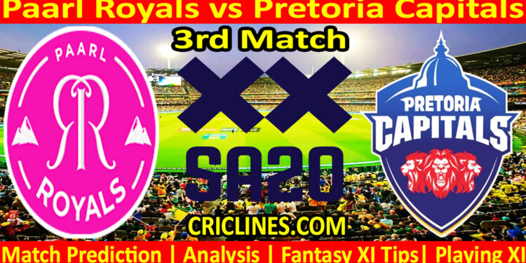 Today Match Prediction-PR vs PC-SA20 T20 2024-Dream11-3rd Match-Who Will Win