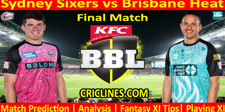 Today Match Prediction-SYS vs BBH-Dream11-BBL T20 2023-24-Final Match-Who Will Win