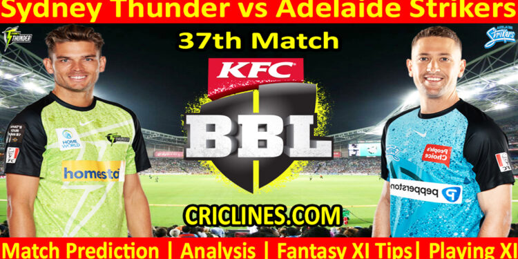 Today Match Prediction-SYT vs ADS-Dream11-BBL T20 2023-24-37th Match-Who Will Win