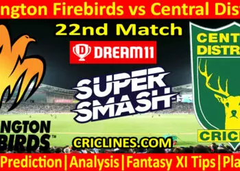 Today Match Prediction-WF vs CD-Dream11-Super Smash T20 2023-24-22nd Match-Who Will Win