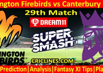 Today Match Prediction-WF vs CK-Dream11-Super Smash T20 2023-24-29th Match-Who Will Win
