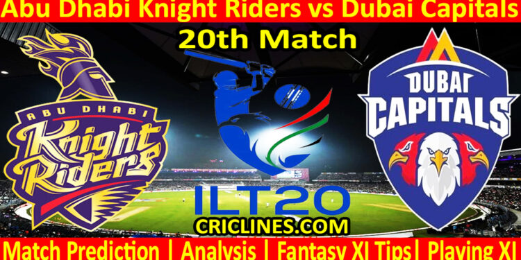 Today Match Prediction-ADKR vs DC-IL T20 2024-20th Match-Who Will Win