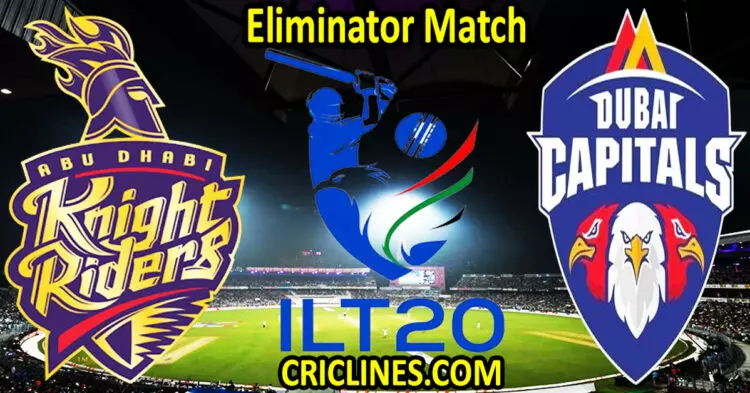 Today Match Prediction-Abu Dhabi Knight Riders vs Dubai Capitals-IL T20 2024-Eliminator Match-Who Will Win
