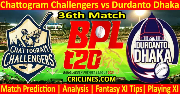 Today Match Prediction-CCS vs DD-Dream11-BPL T20-2024-36th Match-Who Will Win