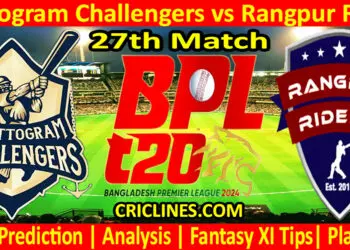 Today Match Prediction-CCS vs RR-Dream11-BPL T20-2024-27th Match-Who Will Win