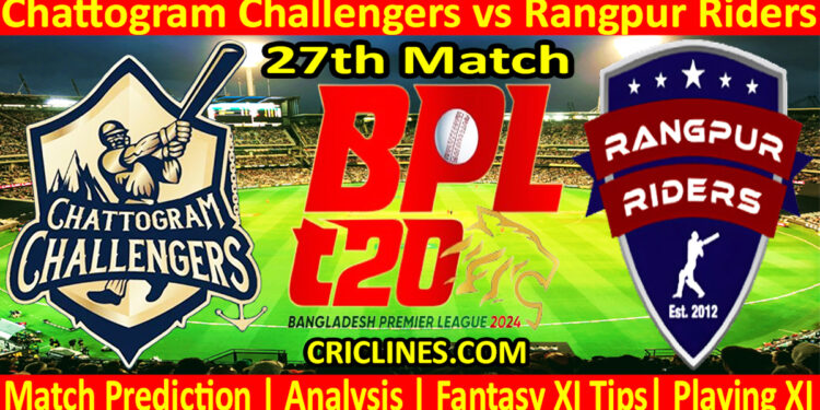 Today Match Prediction-CCS vs RR-Dream11-BPL T20-2024-27th Match-Who Will Win