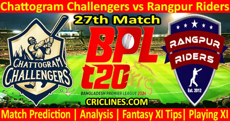 Today Match Prediction-CCS vs RR-Dream11-BPL T20-2024-27th Match-Who Will Win
