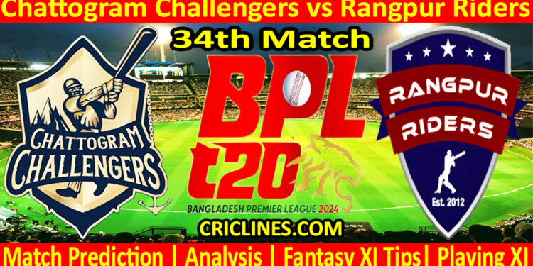 Today Match Prediction-CCS vs RR-Dream11-BPL T20-2024-34th Match-Who Will Win