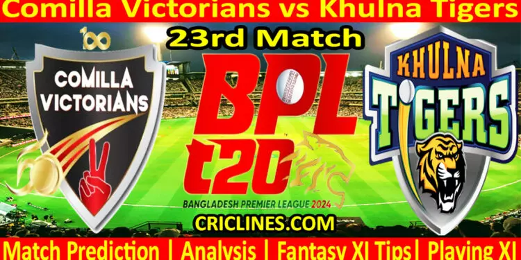 Today Match Prediction-COV vs KT-Dream11-BPL T20-2024-23rd Match-Who Will Win