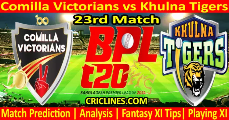 Today Match Prediction-COV vs KT-Dream11-BPL T20-2024-23rd Match-Who Will Win