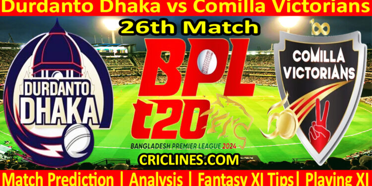 Today Match Prediction-DD vs COV-Dream11-BPL T20-2024-26th Match-Who Will Win