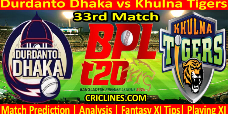 Today Match Prediction-DD vs KT-Dream11-BPL T20-2024-33rd Match-Who Will Win