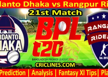 Today Match Prediction-DD vs RR-Dream11-BPL T20-2024-21st Match-Who Will Win