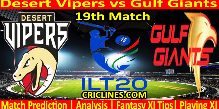 Today Match Prediction-DV vs GG-IL T20 2024-19th Match-Who Will Win