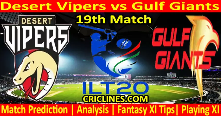 Today Match Prediction-DV vs GG-IL T20 2024-19th Match-Who Will Win