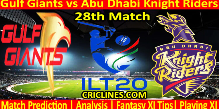 Today Match Prediction-GG vs ADKR-IL T20 2024-28th Match-Who Will Win