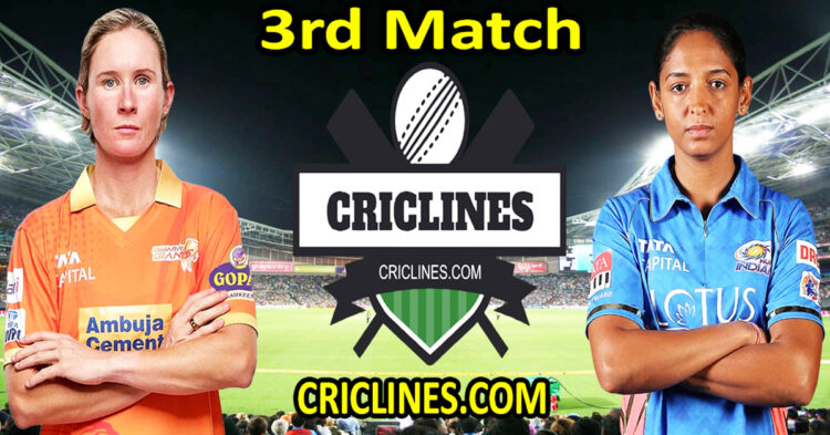 Today Match Prediction-Gujarat Giants Women vs Mumbai Indians Women-WPL T20 2024-3rd Match-Dream11-Who Will Win