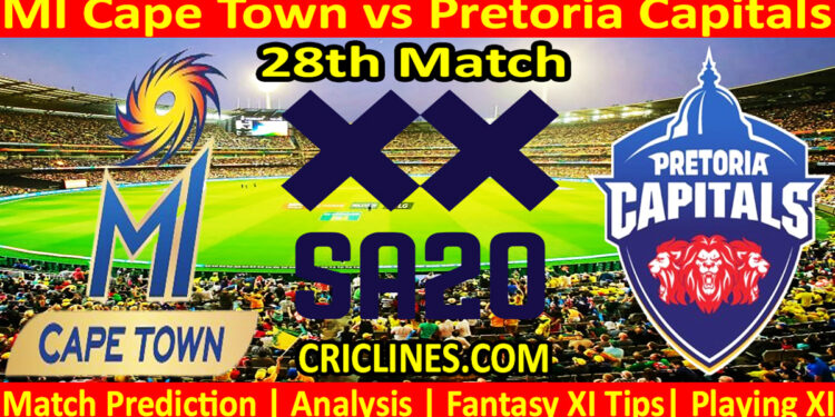 Today Match Prediction-MICT vs PC-SA20 T20 2024-Dream11-28th Match-Who Will Win
