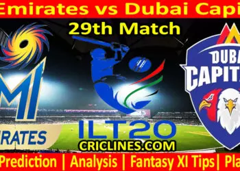 Today Match Prediction-MIE vs DC-IL T20 2024-29th Match-Who Will Win