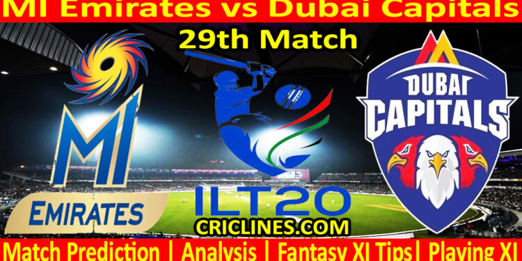 Today Match Prediction-MIE vs DC-IL T20 2024-29th Match-Who Will Win