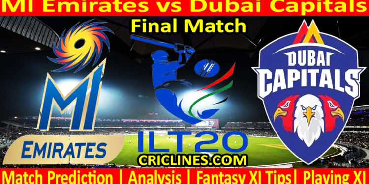 Today Match Prediction-MIE vs DC-IL T20 2024-Final Match-Who Will Win