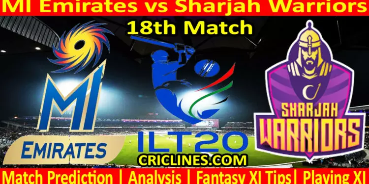 Today Match Prediction-MIE vs SW-IL T20 2024-18th Match-Who Will Win