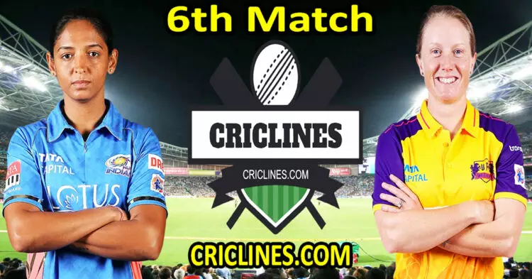 Today Match Prediction-Mumbai Indians Women vs UP Warriorz Women-WPL T20 2024-6th Match-Dream11-Who Will Win