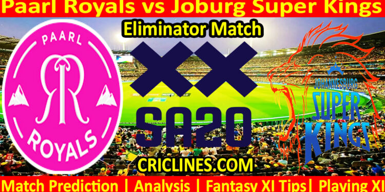 Today Match Prediction-PR vs JSK-SA20 T20 2024-Dream11-Eliminator Match-Who Will Win