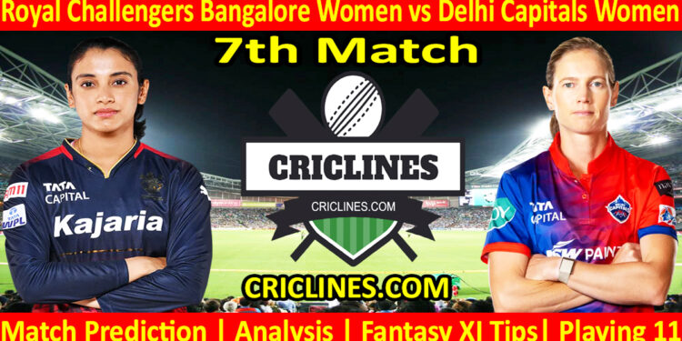 Today Match Prediction-RCBW vs DCW-WPL T20 2024-7th Match-Dream11-Who Will Win