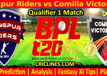 Today Match Prediction-RR vs COV-Dream11-BPL T20-2024-Qualifier 1 Match-Who Will Win