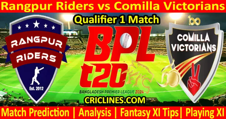 Today Match Prediction-RR vs COV-Dream11-BPL T20-2024-Qualifier 1 Match-Who Will Win