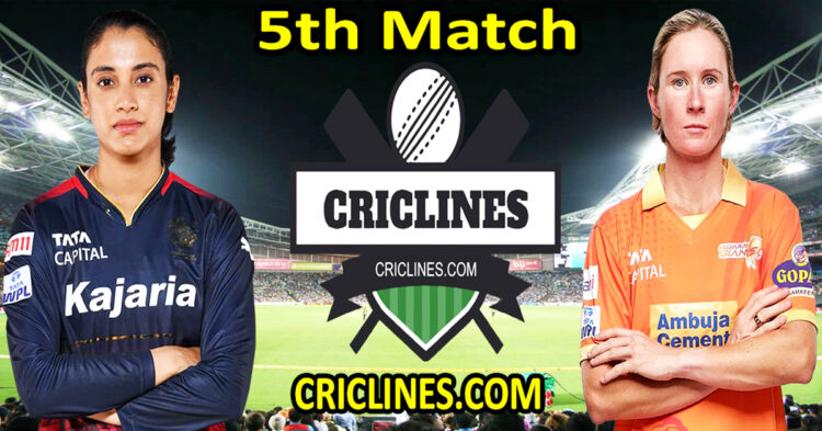 Today Match Prediction-Royal Challengers Bangalore Women vs Gujarat Giants Women-WPL T20 2024-5th Match-Dream11-Who Will Win