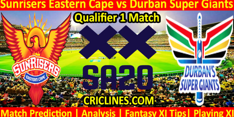 Today Match Prediction-SEC vs DSG-SA20 T20 2024-Dream11-Qualifier 1 Match-Who Will Win