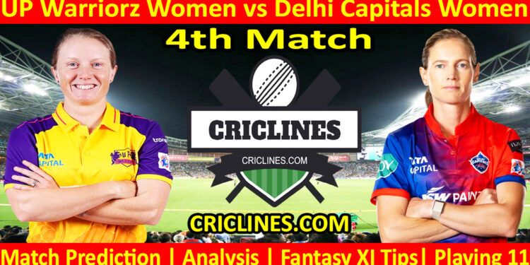 Today Match Prediction-UPW vs DCW-WPL T20 2024-4th Match-Dream11-Who Will Win