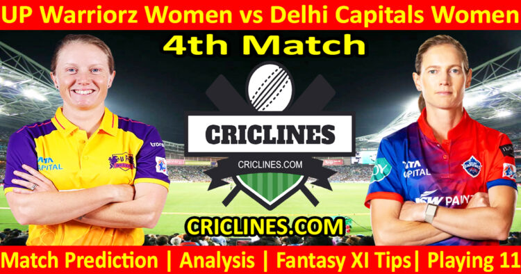 Today Match Prediction-UPW vs DCW-WPL T20 2024-4th Match-Dream11-Who Will Win