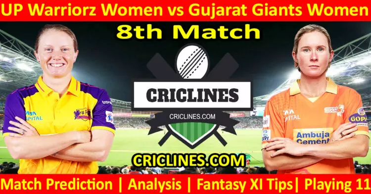 Today Match Prediction-UPW vs GGW-WPL T20 2024-8th Match-Dream11-Who Will Win
