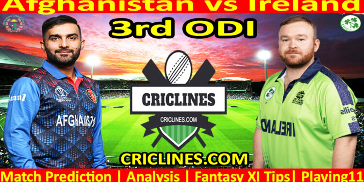 Today Match Prediction-AFG vs IRE-Dream11-3rd ODI 2024-Who Will Win